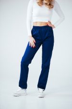 Meditsiinilised naiste tööpüksid sinised kuni 168 cm, Медицинские женские брюки синие, Medical women's trousers blue 168 cm