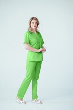 Женская рабочая одежда – рабочая блузка лайм MB02