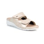 Women's Orthopedic Leather Comfort Slides Trudi Beige